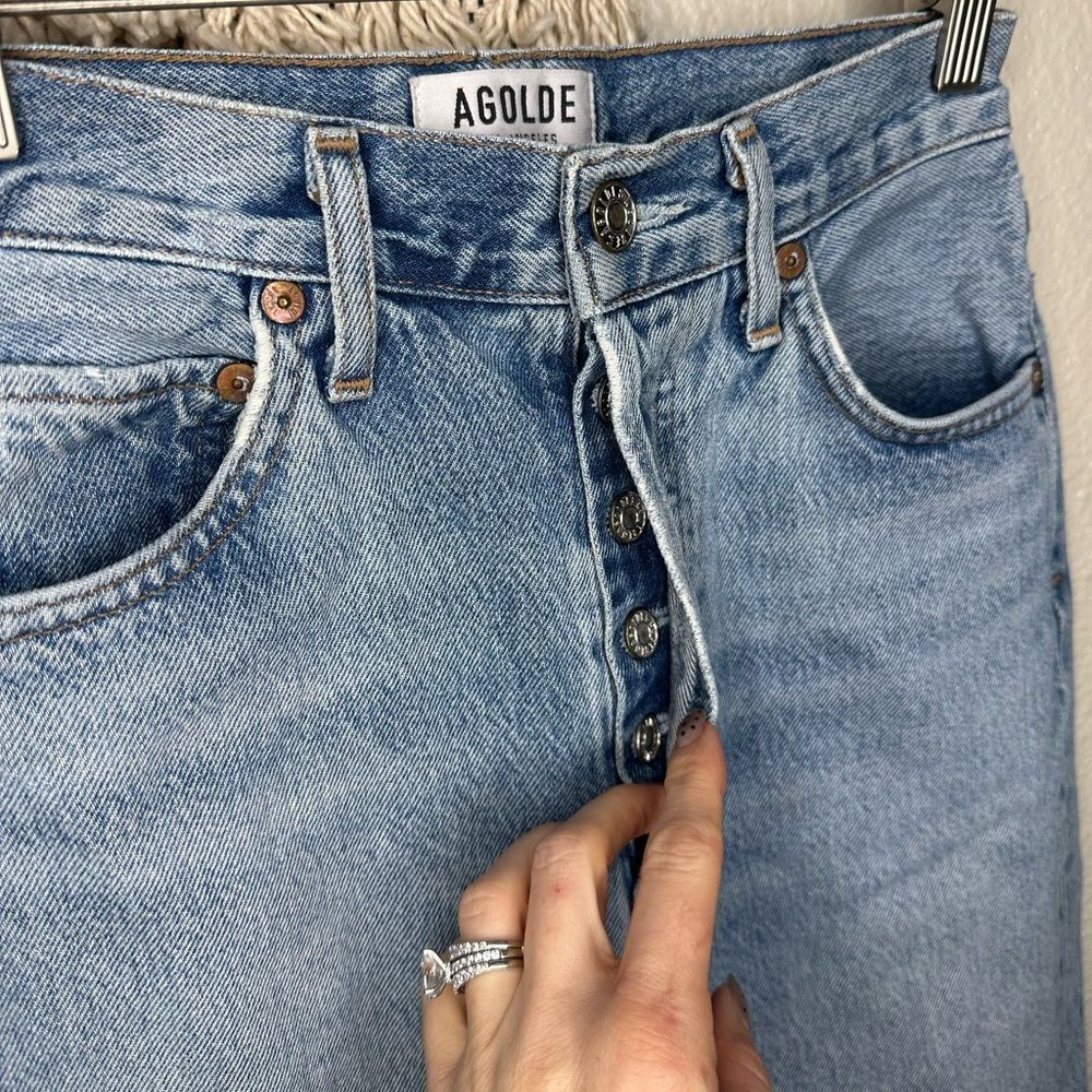 AGOLDE Riley High Rise Straight Leg Jeans - Picture 3 of 5